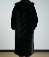 A Synthetic Fur Coat With Diamond Patterns