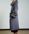 A Cashmere Coat With A Fox Collar