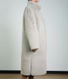 A Faux Fur Coat With A Standing Collar Design