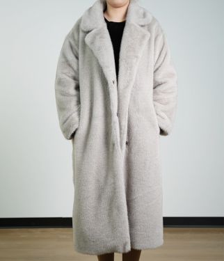 Artificial Fur Coat With A Suit Collar Design