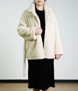 Artificial Fur Suit Collar And Undershirt