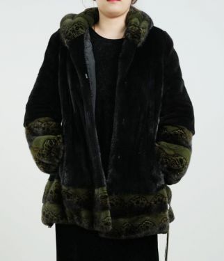 Colorful Skirt Mink Coat