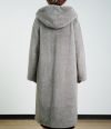 Faux Fur Hooded Coat