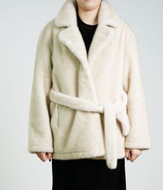 Artificial Fur Suit Collar Top