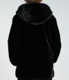 Artificial Fur Mid Size Hooded Coat