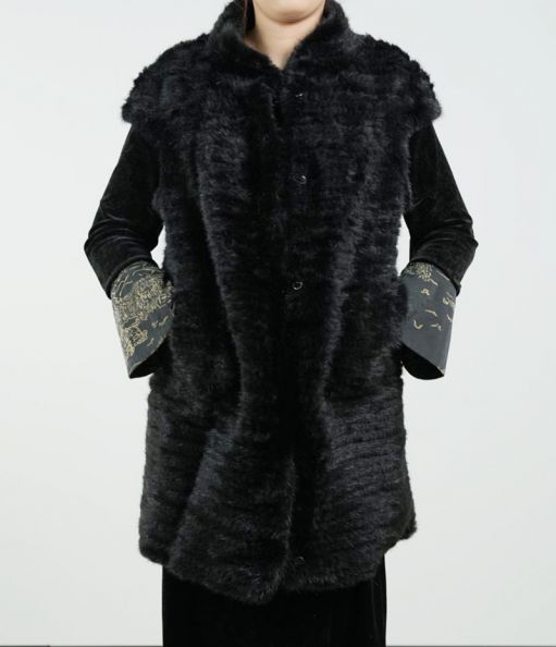 Mink Horizontal Woven Medium Vest