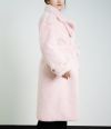Suit Collar Faux Fur Coat