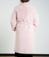 Suit Collar Faux Fur Coat