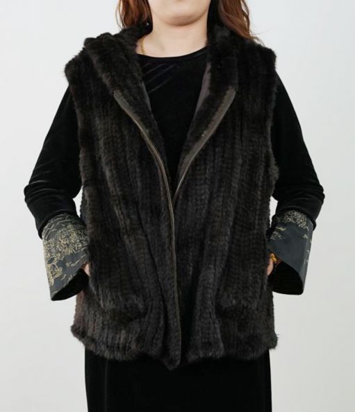 Mink Woven Vest