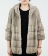 Grey Mink Fur Coat