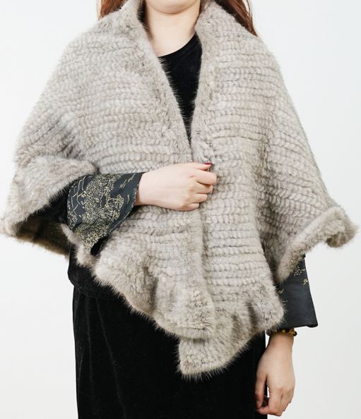Lace Mink Woven Shawl