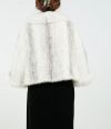 Mink Woven Fox Edge Shawl