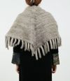 Mink Woven Triangular Shawl
